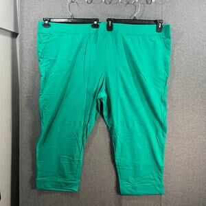 Sport Savvy Petite French Terry Straight Leg Ankle Pant Jade, Petite 5X